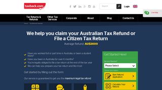 Tax Refund Services in Australia | Tax Return Filing | Taxback.com