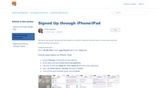 Signed Up through iPhone/iPad – Taxbot Knowledge Base