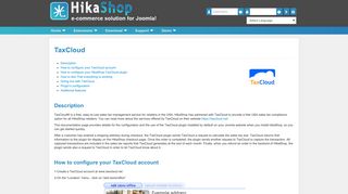 HikaShop - TaxCloud
