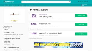 Tax Hawk Coupons & Promo Codes 2019: 25% off