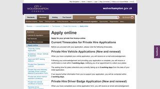 Apply online - City of Wolverhampton Council