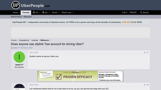 Does anyone use citylink Taxi account for driving Uber? | Uber ...