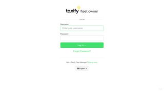 Login - Fleet Owner Portal - Manage Taxify drivers, vehicles and ...