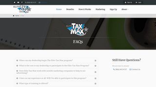 FAQs - Elite TaxMax | Home