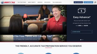 Tax Preparation, File Taxes, Income Tax Filing | Liberty Tax Service®