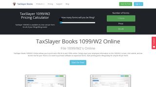 File W2/1099 Online | Print and E-file W-2 | TaxSlayer Books