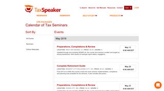 Seminars - Taxspeaker.com