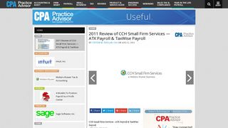 2011 Review of CCH Small Firm Services — ATX Payroll & TaxWise ...