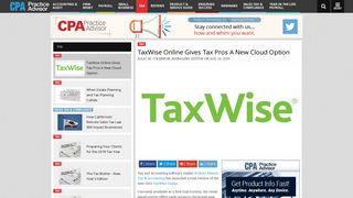 TaxWise Online Gives Tax Pros A New Cloud Option