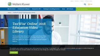 TaxWise® Online™ 2018 Education Library | Wolters Kluwer