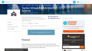 Taylion Virtual High School of Arizona | Schools | Noodle