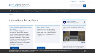 instructions for authors Archives - Taylor and Francis Author Services