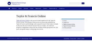 Taylor & Francis Online - Taylor & Francis Group