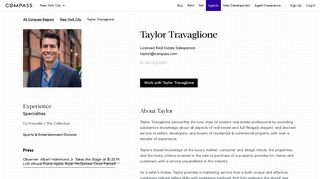 Taylor Travaglione, Real Estate Agent in New York City - Compass