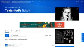 Taylor Swift Tickets | Taylor Swift Concert Tickets & Tour Dates ...