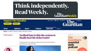Verified fans: is this the system to finally beat the ticket touts? | Money ...