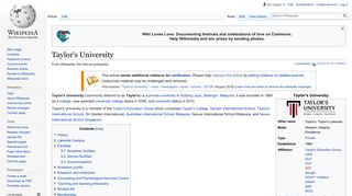 Taylor's University - Wikipedia