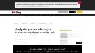 SimplyBiz signs deal with Taylor Wimpey for employee benefits tech ...