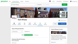 Taylor Wimpey Employee Benefits and Perks | Glassdoor.co.uk