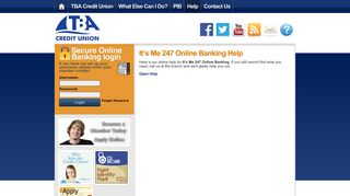 It's Me 247 Online Banking Help | TBA Credit Union
