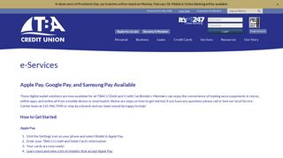 e-Services - TBA Credit Union