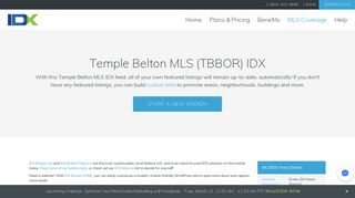 Temple Belton MLS (TBBOR) MLS/IDX Approved Vendor | IDX Broker