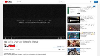 TBC: HOW TO SETUP YOUR TESTER.CASH PROFILE - YouTube