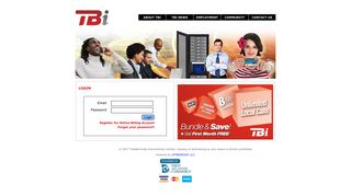 TBI Web Portal - Login
