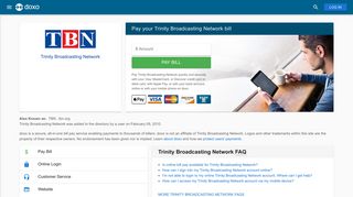Trinity Broadcasting Network (TBN): Login, Bill Pay, Customer Service ...