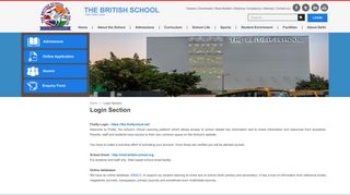 User Login - British School