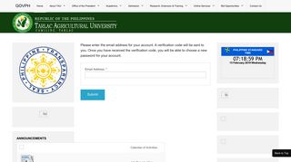 An error occurred. - The Official Site of Tarlac Agricultural University