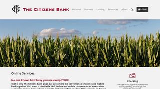 Online Services - The Citizens Bank