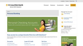 Personal Banking › Tri Counties Bank