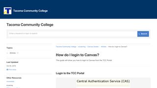 How do I login to Canvas? | Canvas Guides | Tacoma Community ...