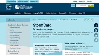 StormCard | Tidewater Community College - TCC