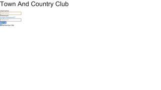 Member Login - Town And Country Club