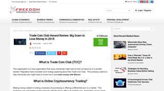 Trade Coin Club Honest Review: Big Scam to Lose Money In 2018 ...
