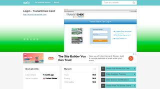 tccard.transitchek.com - Login - TransitChek Card - Tc Card Transit Chek
