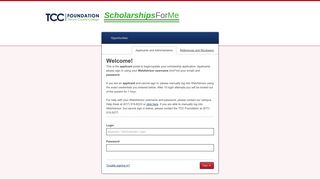 Sign In - Tarrant County College Foundation Scholarships