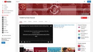 TCDSB YouTube Channel - YouTube
