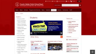 Students - Toronto Catholic District School Board