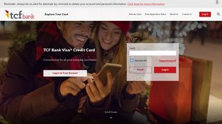 TCF Bank Visa Personal Credit Card Establishing or Rebuilding Credit ...