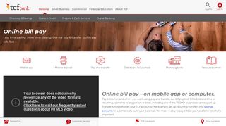 Bill Pay, Digital Banking Online Bill Pay Tool | TCF Bank