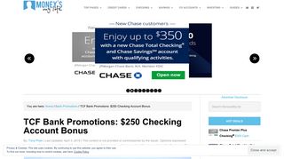 TCF Bank Promotions: $100 Checking Account Bonus - MoneysMyLife