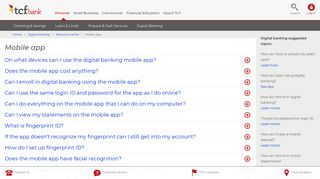 Digital Banking Resource Center | Mobile App FAQs | TCF Bank