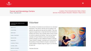 Volunteer | Texas Children's Hospital