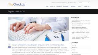 Provider Portal – The Checkup