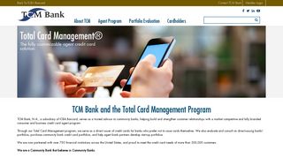 TCM Bank - ICBA