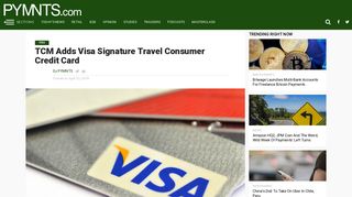 TCM Adds Visa Signature Travel Credit Card | PYMNTS.com
