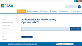 Authorisation for Third Country Operators (TCO) | EASA